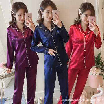 Großhandel OEM / ODM Frauen Satin Seidenpyjama Set